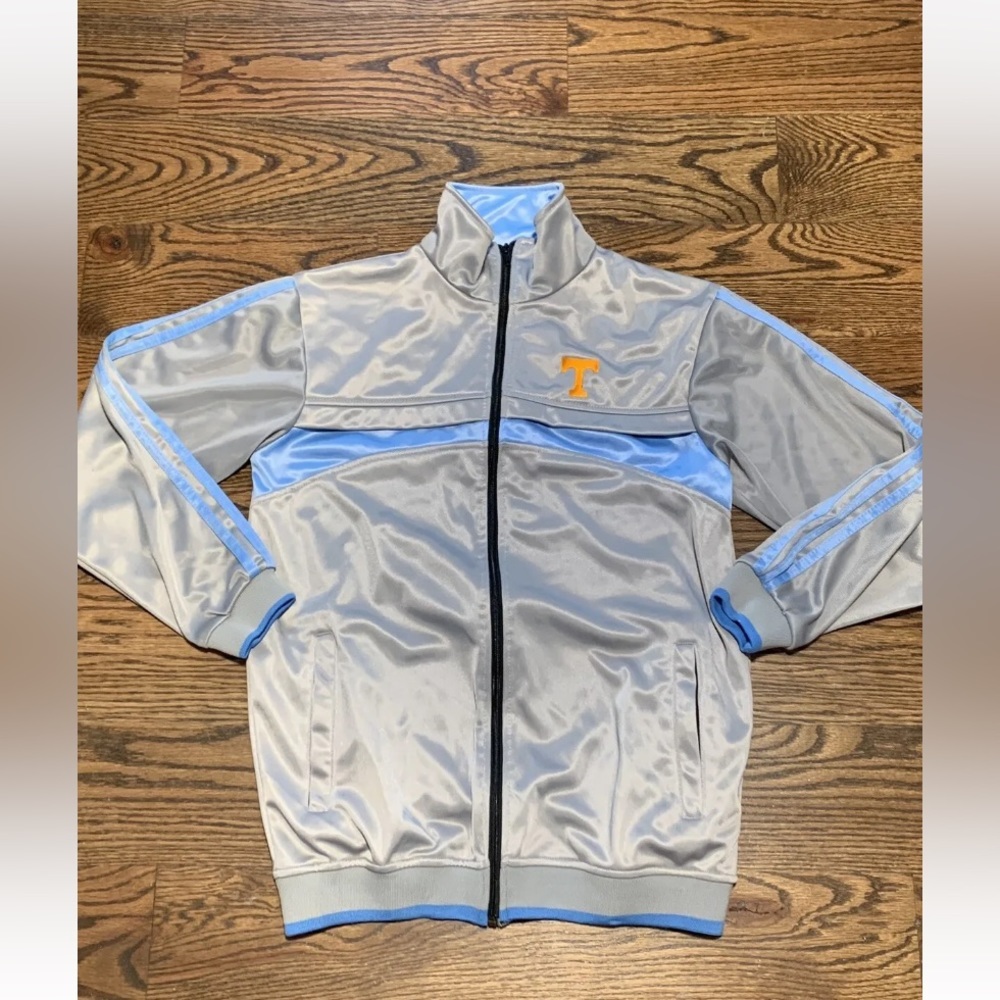 Tennessee Volunteers NCAA Mens Zip Up Jacket, Silver/Blue, Size Small